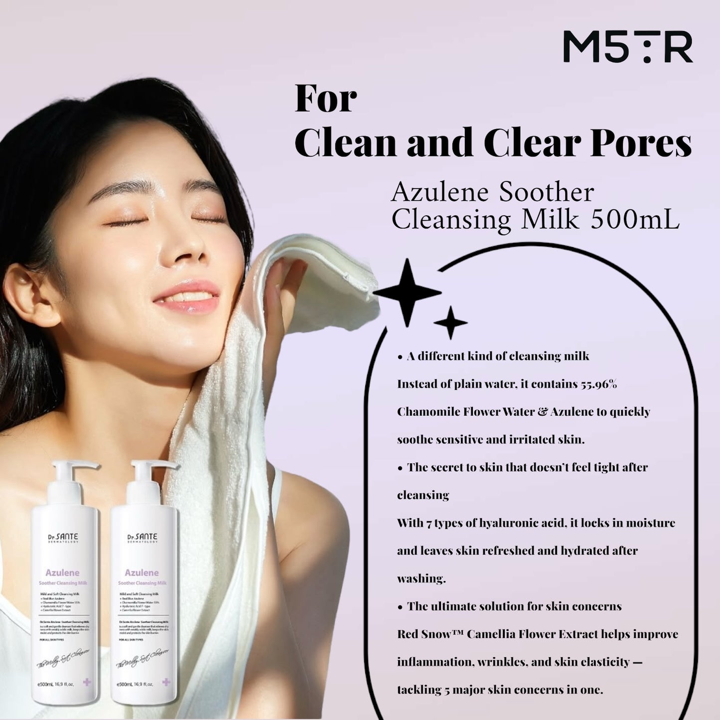 AZULENE Soother Cleansing Milk 500 mL