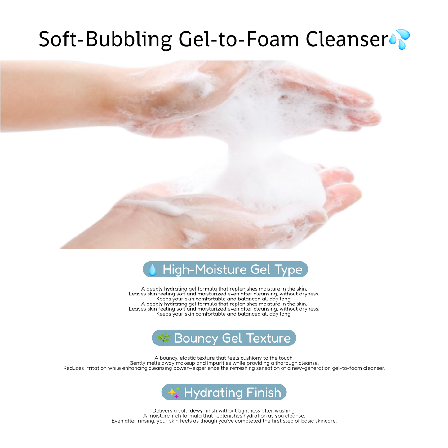 BAKUCHIOL HYPER TONER  + GEL FOAM + UP-SENDA DEEP SNOW BUBBLE TRIO SET